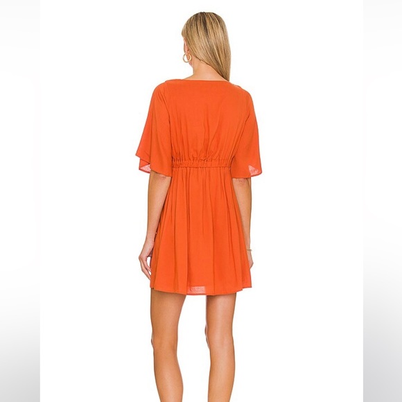 House of Harlow x REVOLVE Rouvella Mini Dress in Rust - Picture 3 of 5